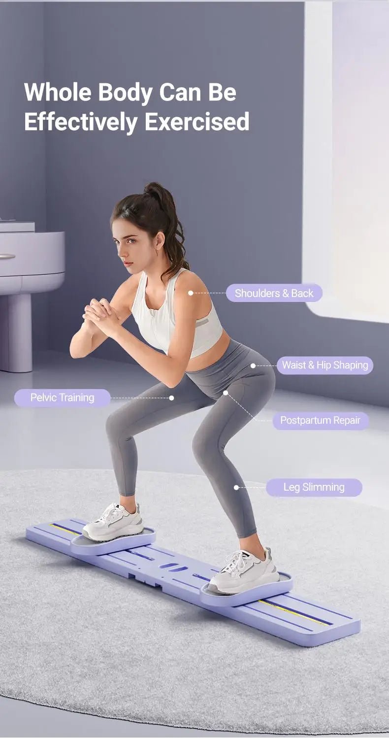 "Foldable 3 - in - 1 Ski Trainer: Leg, Pelvic & Hip Strengthener for Postpartum Women, Home Gym Equipment" - silverfoxgoods